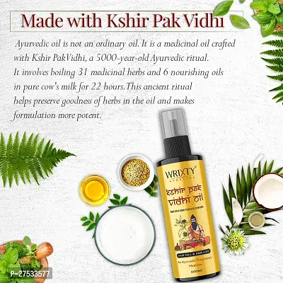 Ayurveda Hair Medicine Kshir Pak Vidhi Oil Anti Hair Fall Hair Growth-100 ml , 120 ml, Pack Of 2-thumb5