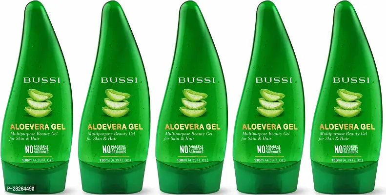 Pure Soothing Aloe Vera Multipurpose Beauty Gel For Skin And Hair. Pack Of 5