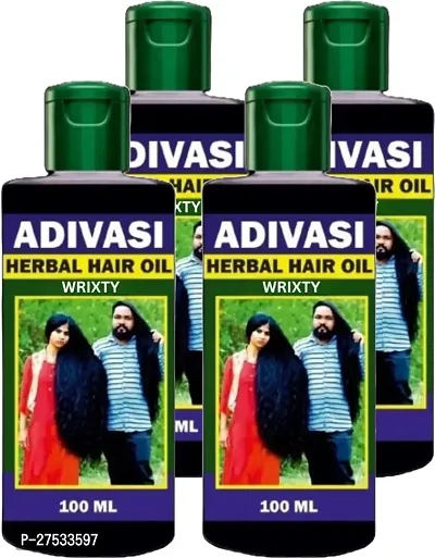 Adivasi Herbal Hair Oil-100 Ml Each, Pack Of 4