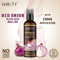 Red Onion Hair Oil For Hair Growth Anti-Hair Fall Anti-Dandruff All Natural Ingredients With Comb Applicator-100 Ml Each, Pack Of 3-thumb4