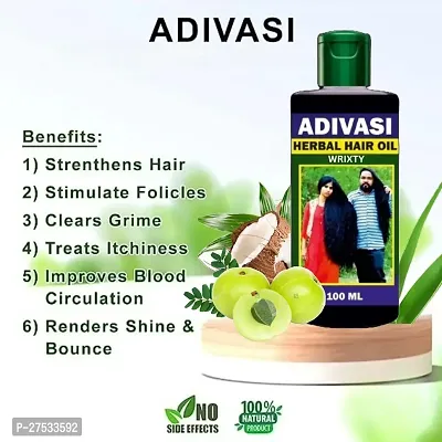 Adivasi Herbal Hair Oil-100 Ml Each, Pack Of 3-thumb2