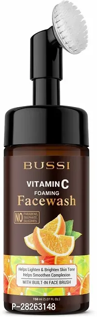 Vitamin C Foaming Face Wash With Built-In Deep Cleansing Brush-150 ml-thumb0