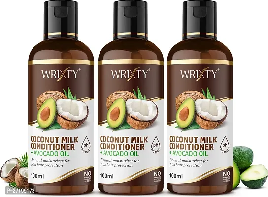 Coconut Milk Anti-Hairfall Conditioner With Avocado Oil Pack Of 3-thumb0