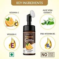 Brightening Vitamin C Foaming Face Wash With Built-In Face Cleanser Brush For Deep Cleansing, Bright Beauty Spot-Less Glow-thumb2