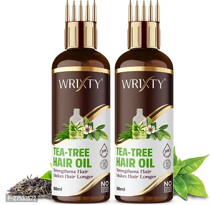 Tea Tree Hair Oil For Anti Dandruff And Control Hair Fall-60 Ml Each, Pack Of 2-thumb0