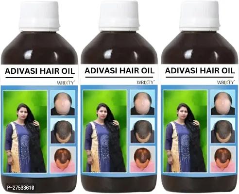 Adivasi Hair Growth Oil For Healthy Hair-250 Ml Each, Pack Of 3