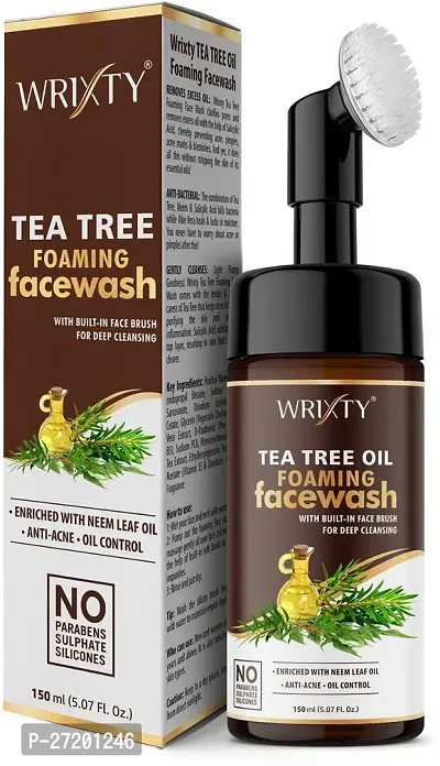 Tea Tree Foaming Skin Clearing Normal To Oily Skin Face Wash With Tea Tree And Salicylic Acid For Acne And Pimples-thumb0