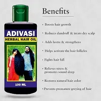 Adivasi Herbal Hair Oil- 100 ml Each, Pack Of 5-thumb1