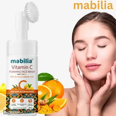 Vitamin C Foaming Built-In Brush For Brighter Skin Face Wash 150 ML-thumb0