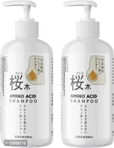 Sakura Japanese Shampoo For Hair Loss Treatment 300ML Pack Of 2-thumb0