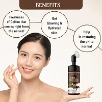 Coffee Foaming Face Wash For Skin Brightening, Acne And Oil Control Face Wash With Built In Brush.-thumb3