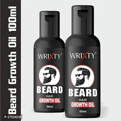 Natural Beard Growth Oil Almond And Thyme For Strong And Healthy Beard Growth Oil Pack Of 2-thumb0