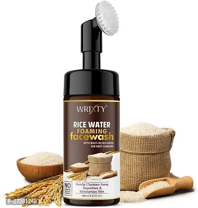 Rice Daily Brightening Cleansing Foam For Removes Impurities And Cleanses Face Wash