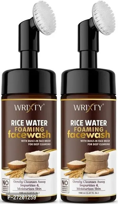 Rice Daily Brightening Cleansing Foam For Removes Impurities And Cleanses Face Wash Pack Of 2