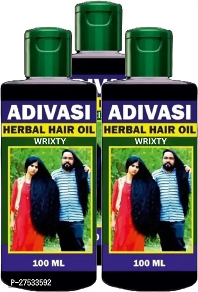 Adivasi Herbal Hair Oil-100 Ml Each, Pack Of 3-thumb0