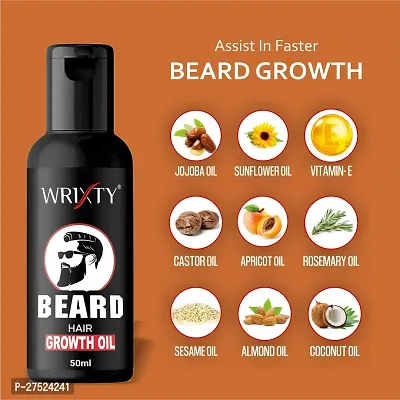 100 Per Cent Natural Beard Growth Oil Almond And Thyme For Strong And Healthy Beard Growth Oil Pack Of 3-thumb2