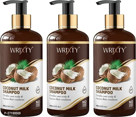 Coconut Milk Shampoo For  Anti Hairfall Cleanser Shampoo Pack Of 3