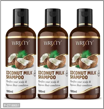 Coconut Milk Shampoo For Hair Growth and Hair Damage Control Pack Of 3