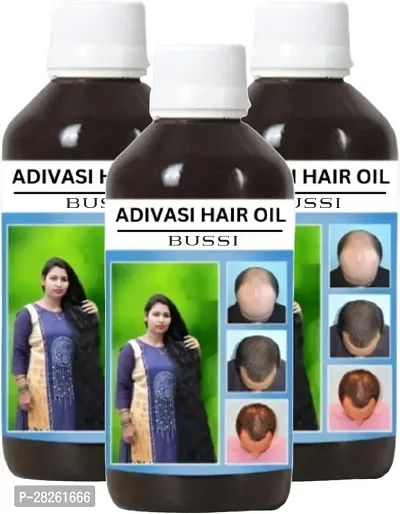 Bussi Adivasi Herbal Hair Oil- 250 ml Each, Pack Of 3-thumb0