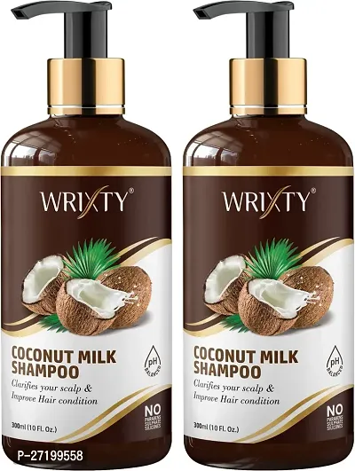 Coconut Milk Shampoo For Anti Hair-Fall Cleanser Shampoo Pack Of 2