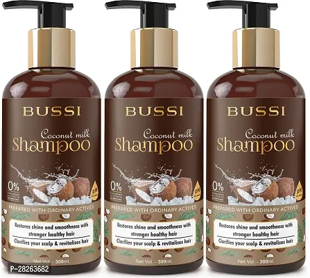 Classic Coconut Milk Shampoo- For Hair Nourishment And Hair Growth Pack Of 3-thumb0