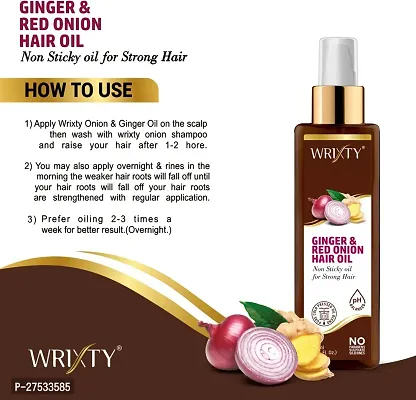 Ginger And Red Onion Hair Oil For Strong Hair-200 Ml-thumb3