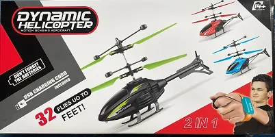 Dynamic Helicopter toy for small range with hand controlled device-thumb1