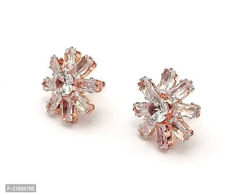 Stylish Fancy Designer Stone Crystal Studs Earrings For Women-thumb0