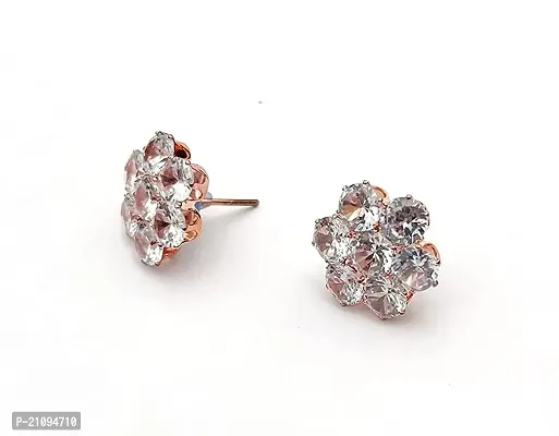 Stylish Fancy Designer Stone Crystal Studs Earrings For Women-thumb0