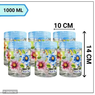 Shining Flora Jar and Containers Blue Pack of 6-thumb4