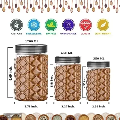 Plastic Jar and Containers for Kitchen (Pack of 18)-thumb4