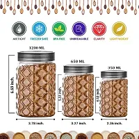 Plastic Jar and Containers for Kitchen (Pack of 12)-thumb2