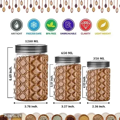 Plastic Jar and Containers for Kitchen (Pack of 12)-thumb3