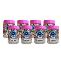 Shining Pink Flora Jar and Containers Pack of 8-thumb2