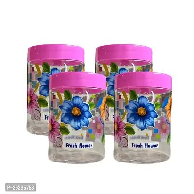 Shining Pink Flora Jar and Containers Pack of 4-thumb5