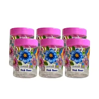 Shining Pink Flora Jar and Containers Pack of 6-thumb3