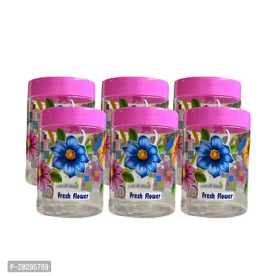 Shining Pink Flora Jar and Containers Pack of 6-thumb4