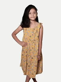 Rad prix Teen Girls Yellow Floral Dress-thumb2