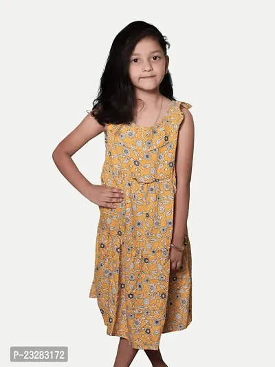 Rad prix Teen Girls Yellow Floral Dress-thumb3