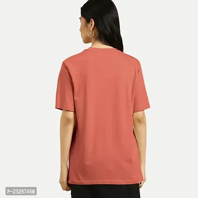 Rad prix Women Printed Orange T-Shirt-thumb4