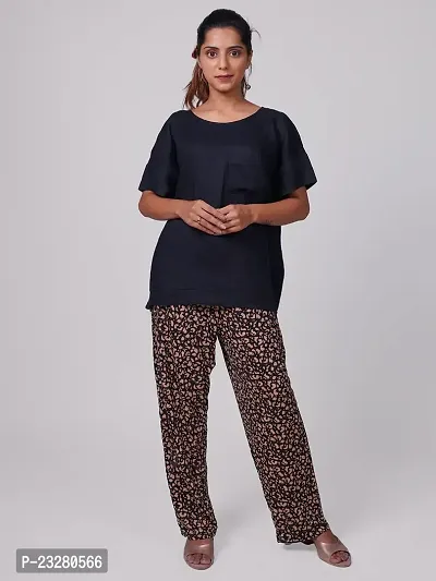 Rad prix Womens Printed Lounge wear pants-thumb0