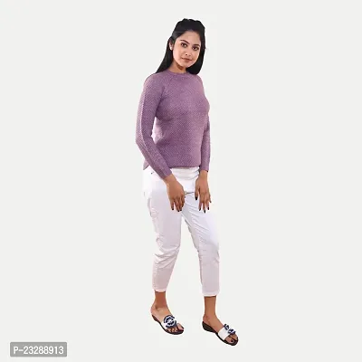 Rad prix Women Lilac Lurex Pullover-thumb2