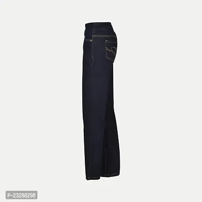 Rad prix Women Dark Blue Denim Casual Pant-thumb3