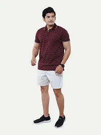 Stylish Maroon Cotton T-Shirt For Men-thumb1