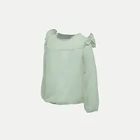 Rad prix Green Solid Blouse (8-9Y, Light Green)-thumb1