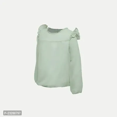 Rad prix Green Solid Blouse (8-9Y, Light Green)-thumb2