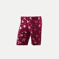 Rad prix Girls Red All-Over Printed Lounge Shorts-thumb1