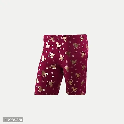 Rad prix Girls Red All-Over Printed Lounge Shorts-thumb2