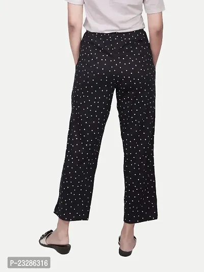 Rad prix Women's Navy Blue Polka Dot Printed Pyjamas-thumb4