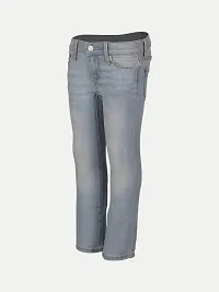 Rad prix Girls Light Blue Heavy Washed Denim Pant-thumb1